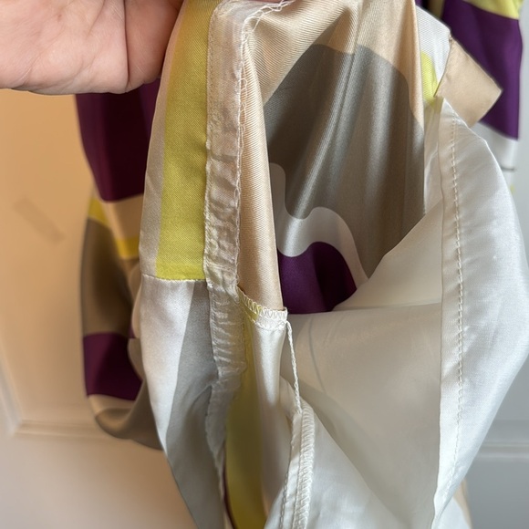 Beautiful Banana Republic Women’s Strapless Silk Dress Size 14 colorful stripes! - Picture 11 of 15